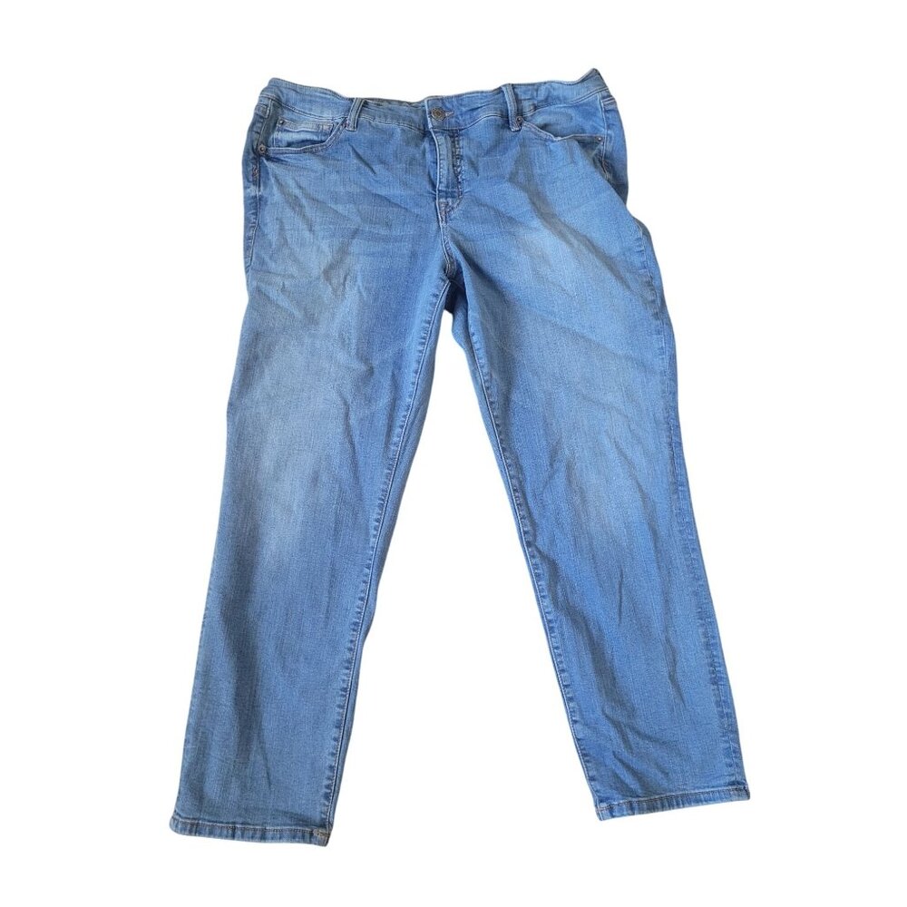 Torrid Women's Perfect Boyfriend Ankle Premium Stretch Blue Size 18R Denim‎